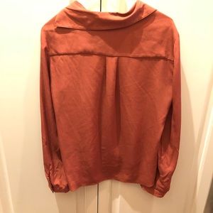 Gianni ninja burnt orange blouse medium